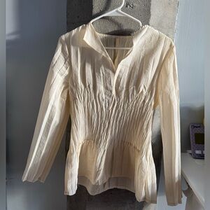 Babette SF Chic Cream Blouse for Women